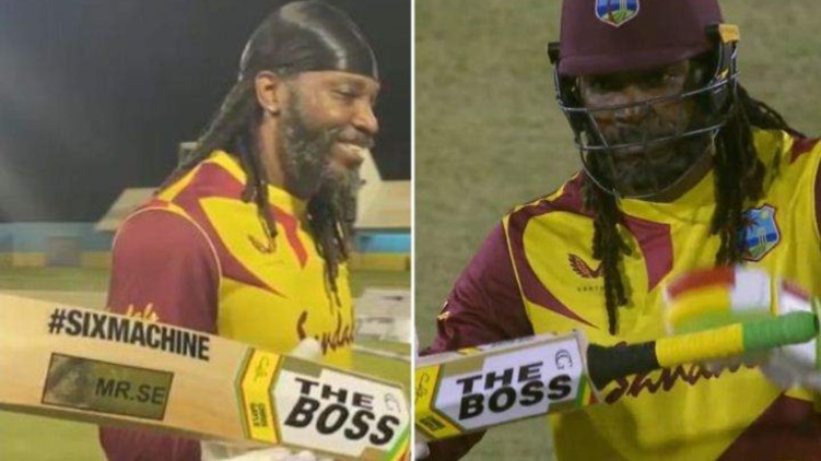 chris gayle boss sticker