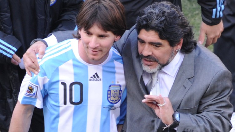 messi dedicates copa maradona