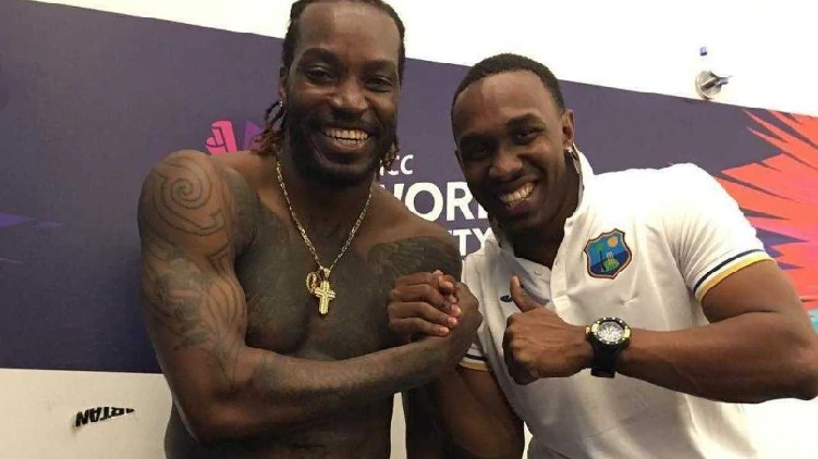 Dwayne Bravo Chris Gayle
