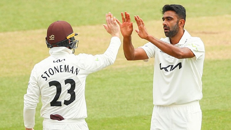 Ashwin six wicket County
