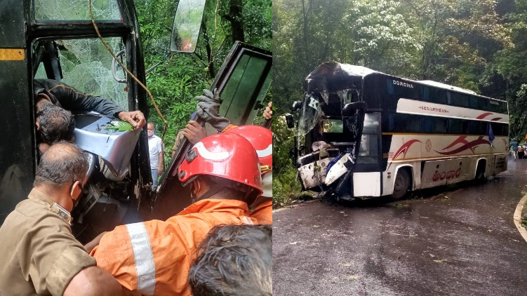 karnataka rtc bus accident