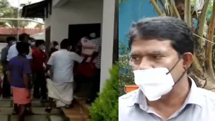 aggression against health workers Panchayat President expresses regret alappuzha