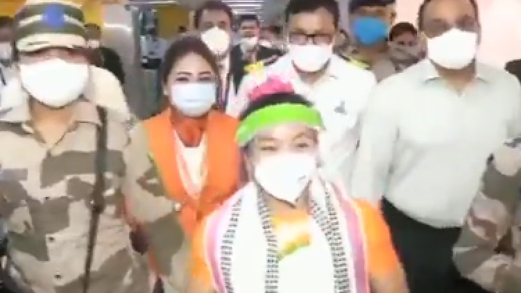 Mirabai Chanu warm welcome