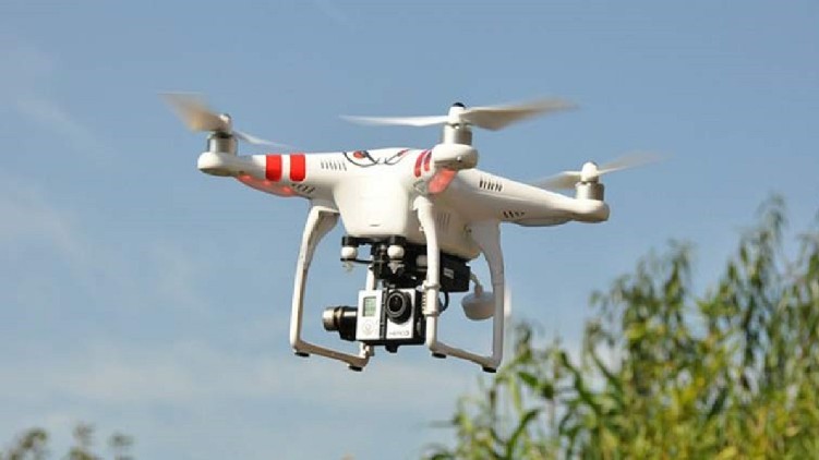 drone flew over naval base