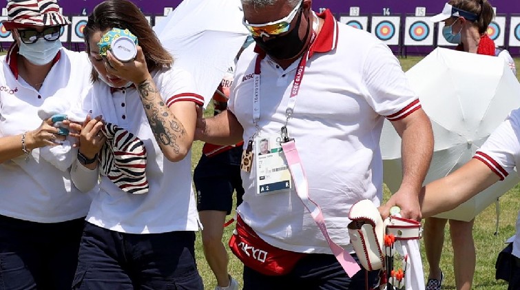 Olympics Svetlana Gomboeva fainted