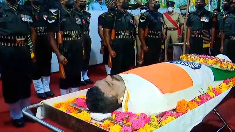 martyr m sreejith cremation