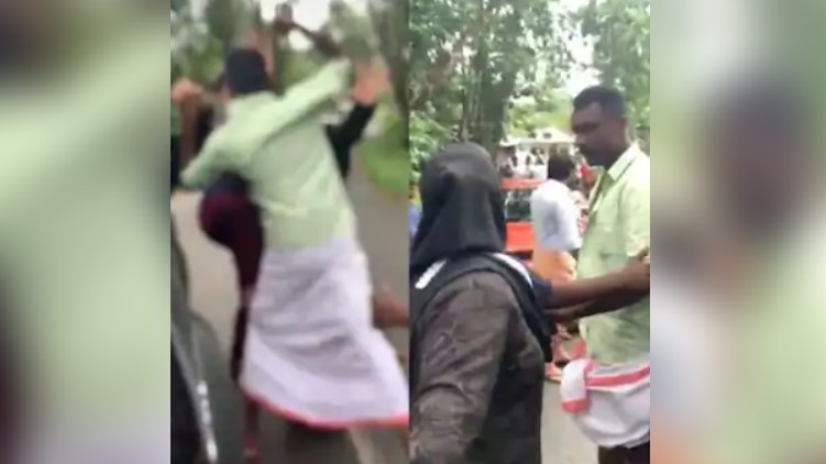 police attack women