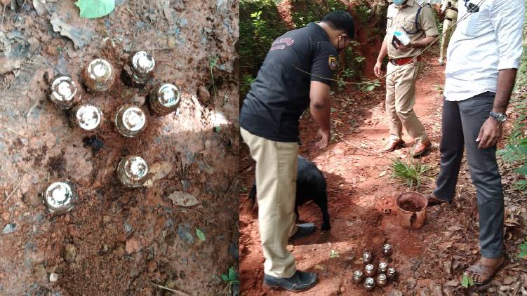 steel bomb found in nadapuram