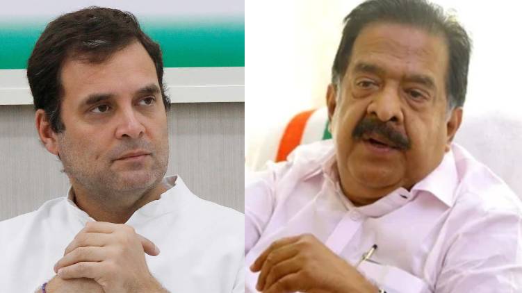 rahul gandhi against chennithala