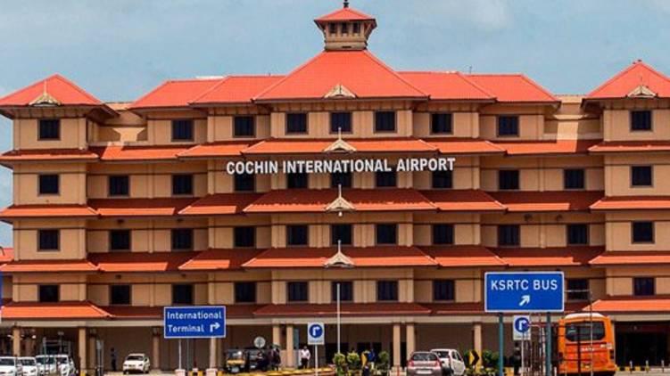 protest cochin airport