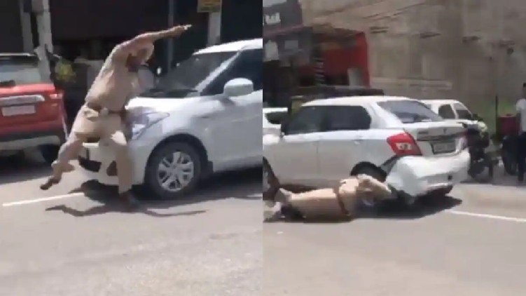 Punjab cop dragged by car