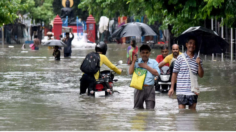 Heavy rainfall in Country