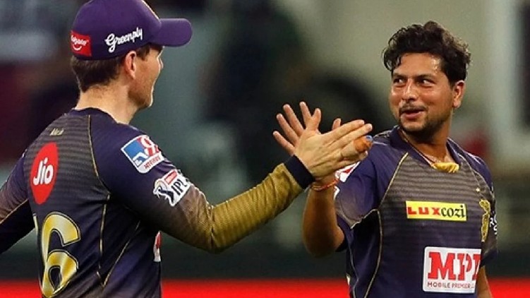 eoin morgan kuldeep yadav