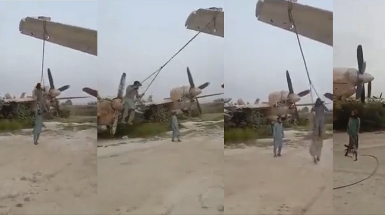 Taliban turned planes swings