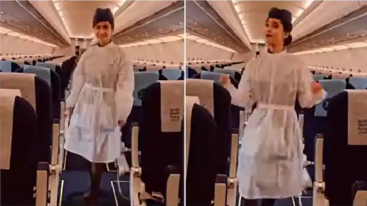 Viral Video Air Hostess