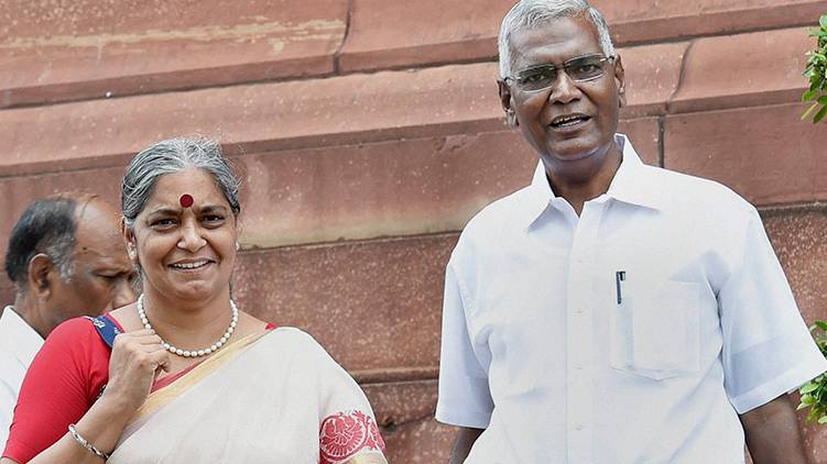 d raja support annie raja