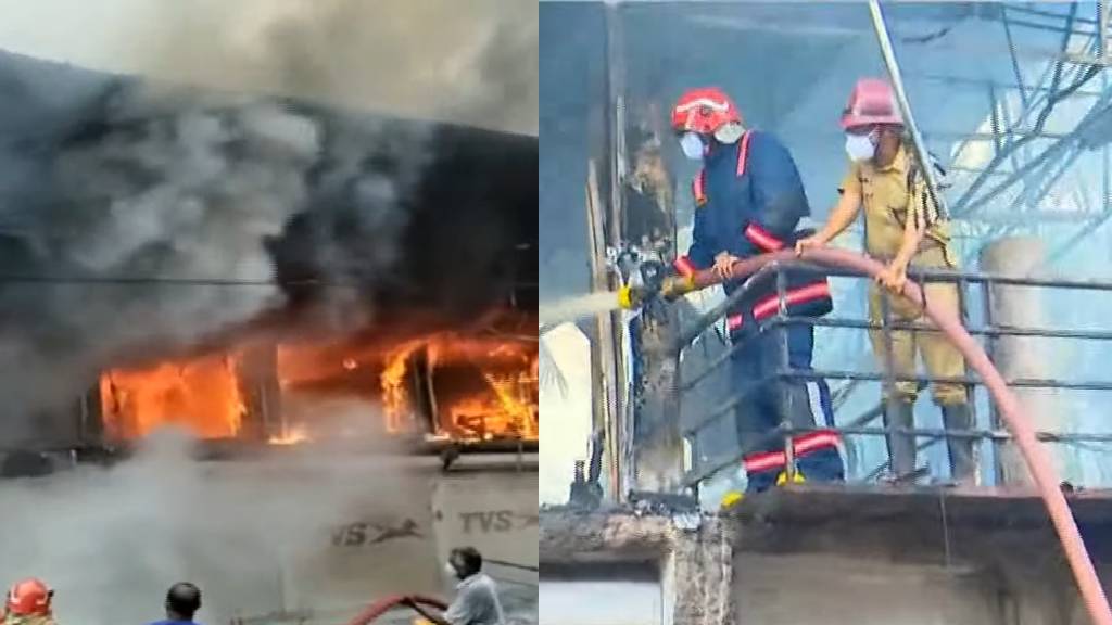 kannur thana fire
