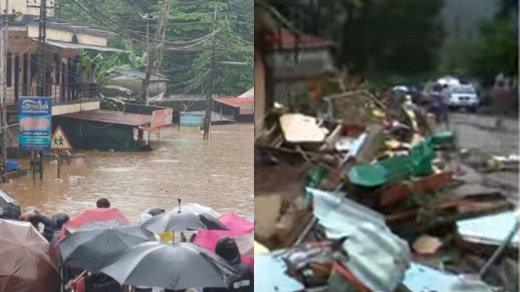 heavy rain-house collapsed