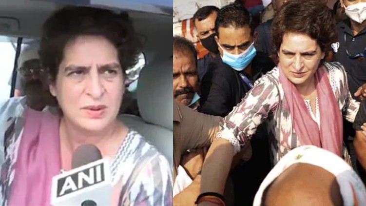 Priyanka Gandhi detained by police