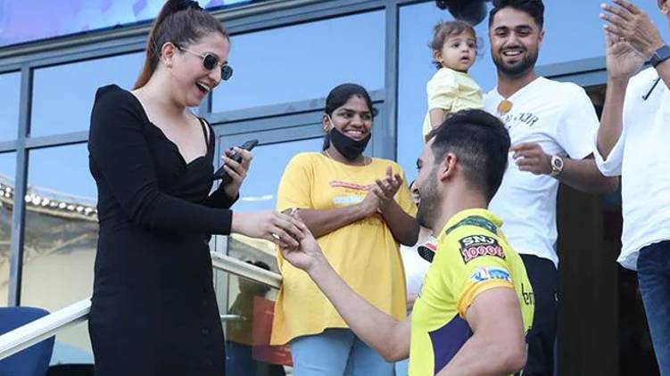 deepak chahar proposal video