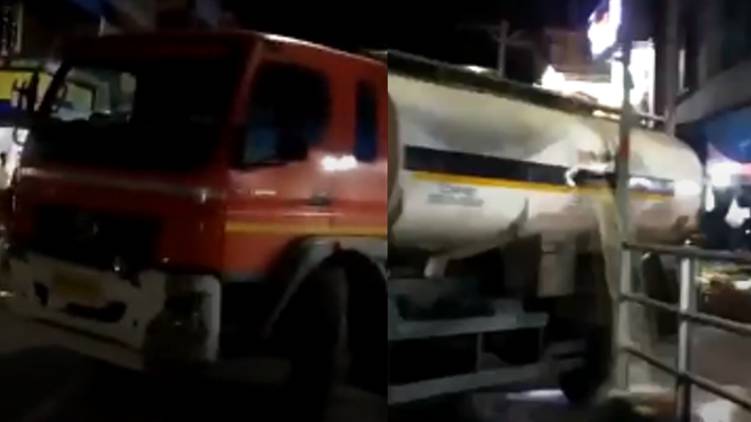 tanker lorry accident tanur