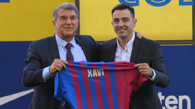 Xavi Unveiled Barcelona Coach