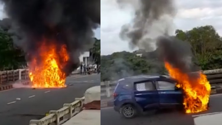 Car Catches Fire