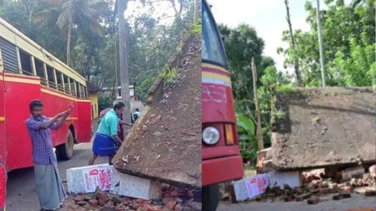 aryanad ksrtc bus accident