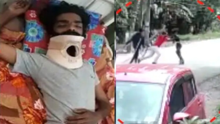 young men beaten by wife's brother