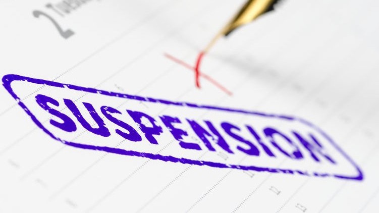 congress workers suspended