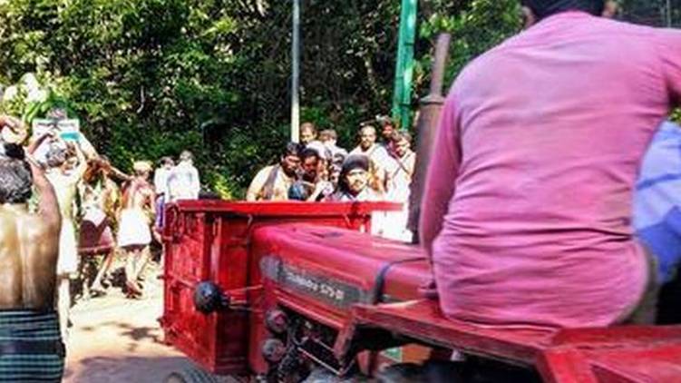 sabarimala tractor journey