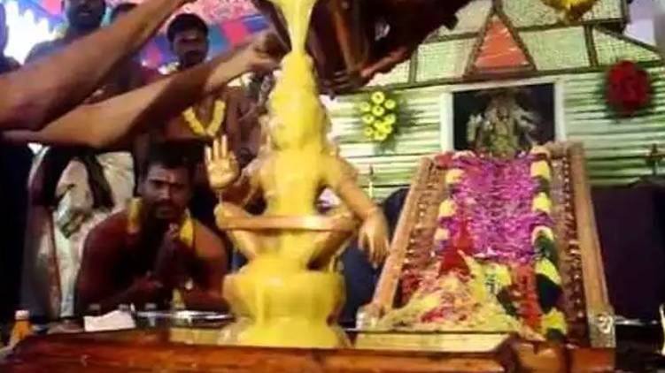 sabarimala ghee abhishekam today