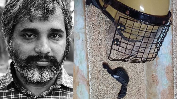 umesh vallikkunnu about police helmet