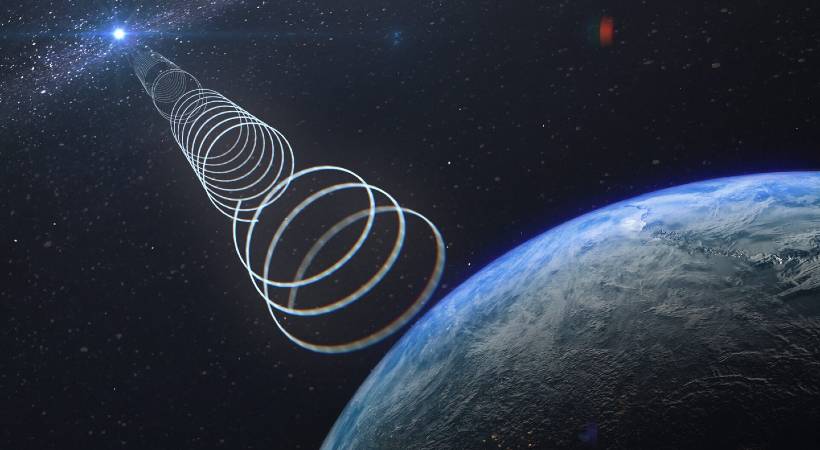 unknown radio signals to earth