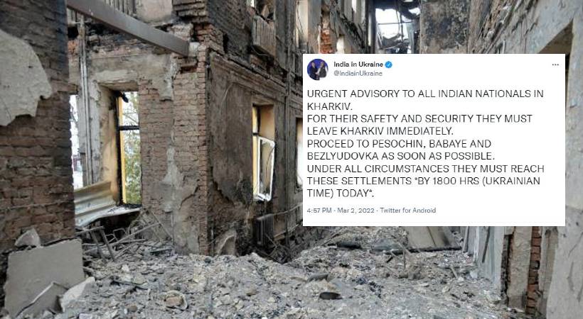 Indians asked to leave kharkiv immediately