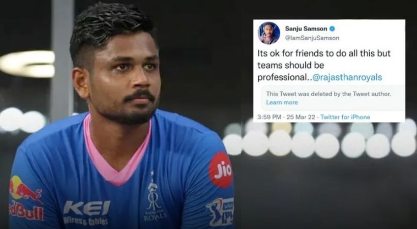mocking against sanju samson