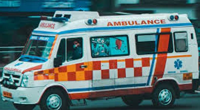 ambulance stopped by protestors