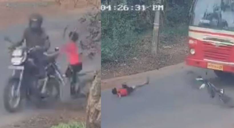 amazing cycle accident kannur