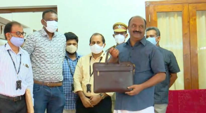 printed budget handed over to finance minister