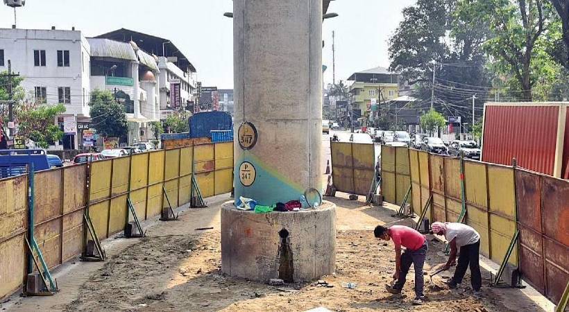kochi metro re construction works