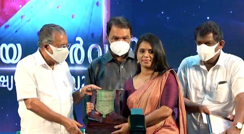 sujaya parvathy bagged kerala state award