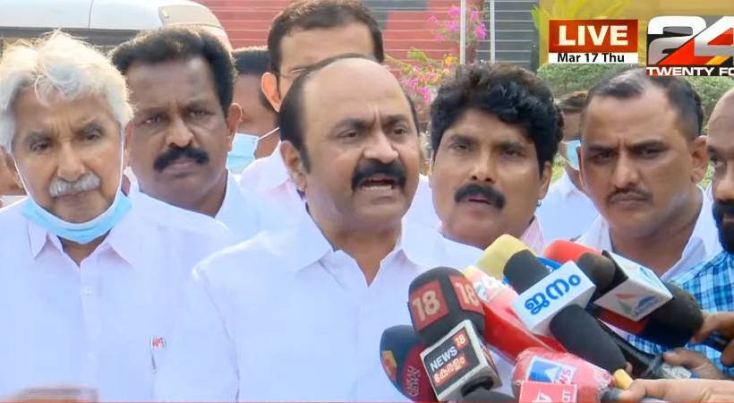 vd satheesan about k rail protest