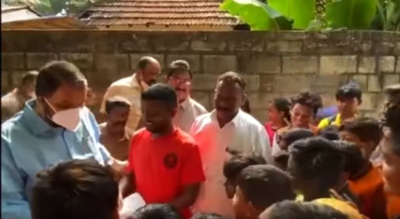 V Sivankutty promised to give new football ground to children