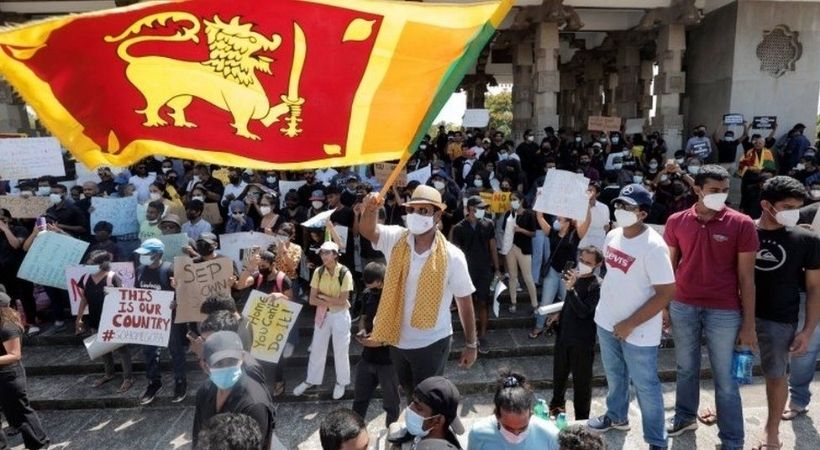 Sri Lankan crisis protest continued Colombo