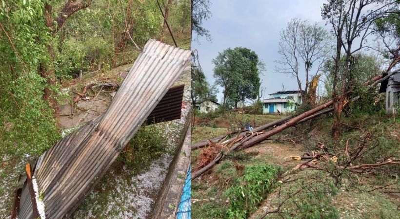 cyclonic storm meghalaya Thousands of houses damaged
