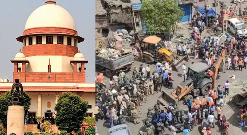 supreme court stayed the Evacuation process in jahangirpuri