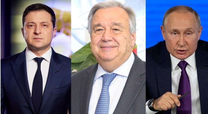 UN Secretary General will hold talks with Putin and Selensky
