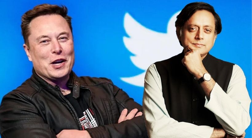 shashi taroor tweeted against elon musk about freedom of speech in twitter