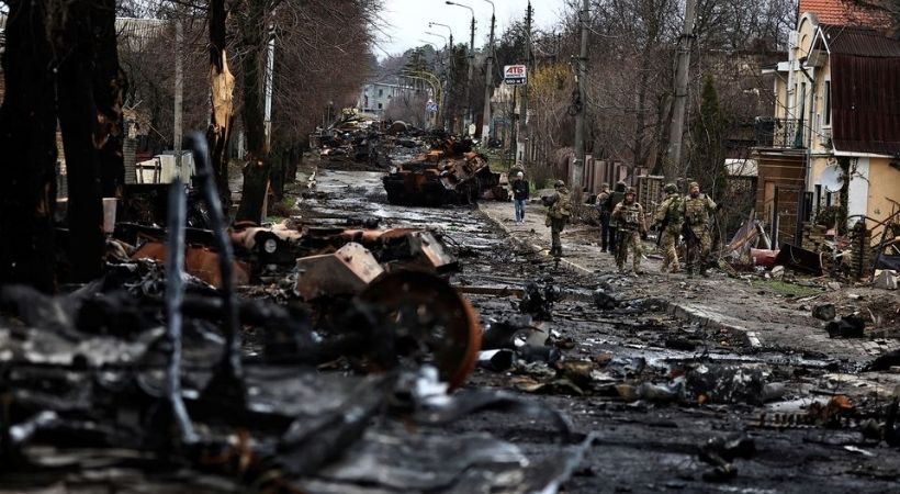 genocide action Ukrainian president reacts images from Bucha