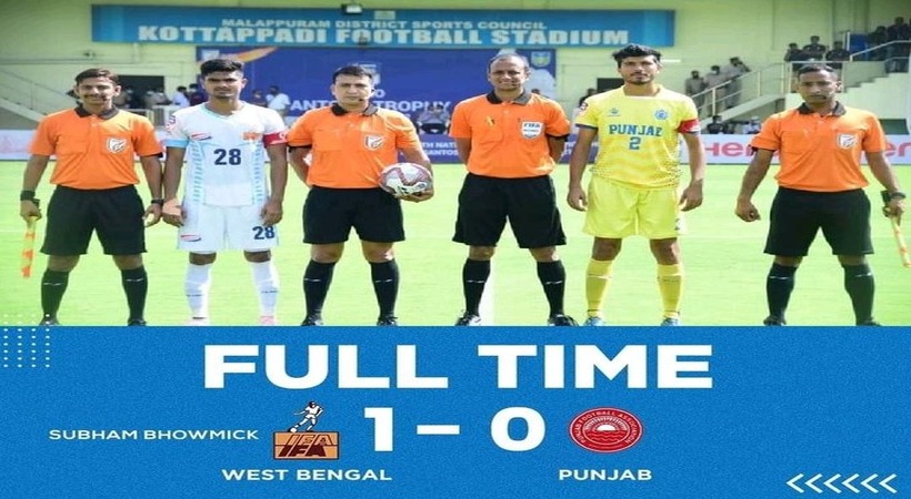 santhoosh trophy west bengal wins